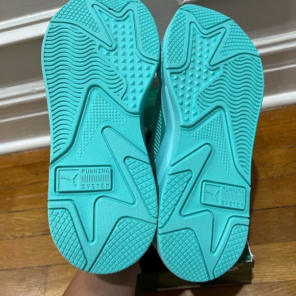 Puma RS-X running sneaker monochrome turquoise size 10 - Picture 7 of 8